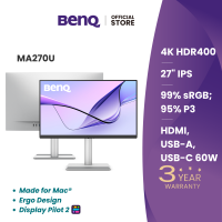 BenQ MA270U I 27″ 4K Monitor I Made for Mac I USB Type-C I Ergo Design