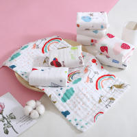 iBaby 5pcs High-density Six-layer Cotton Towel Pure Soft Baby Towel Saliva towel Bath towel Bibs For Baby Adult Face Towel