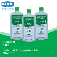 Doctor J. 70% isopropyl  500ml by 3s