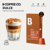 B Coffee Co. Dulce Caramel Macchiato Nespresso Compatible Coffee Capsules 10 Pods x 1 Pack