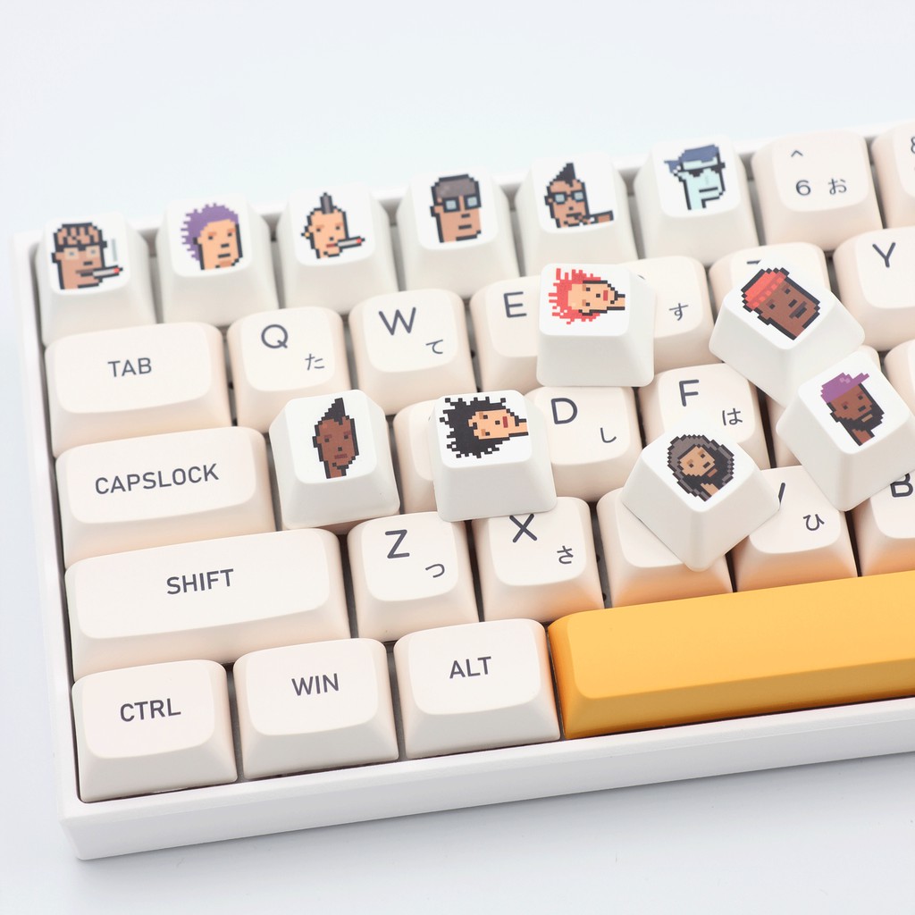 1pcs oem profile r4 nft keycap pbt dye-sub decoration personality keycap for mechanical keyboard