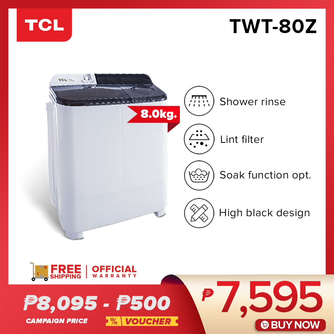 tcl twin tub washing machine 8kg