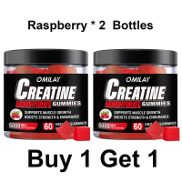 Omilay Creatine Gummies 5000 MG for Men Women Supports Protein Synthesis Muscle Recovery Workout Performance Free Chewable Creatine Monohydrate Gummy Banana 60 Gummies