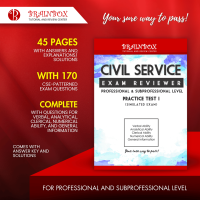 Brainbox Civil Service 45-page Simulated Exam Booklet (c)2023