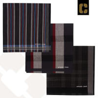 Armando Caruso 100% Cotton Mens Soft Feel Woven Handkerchiefs 18″x18″ - Set of 3 pcs (26)