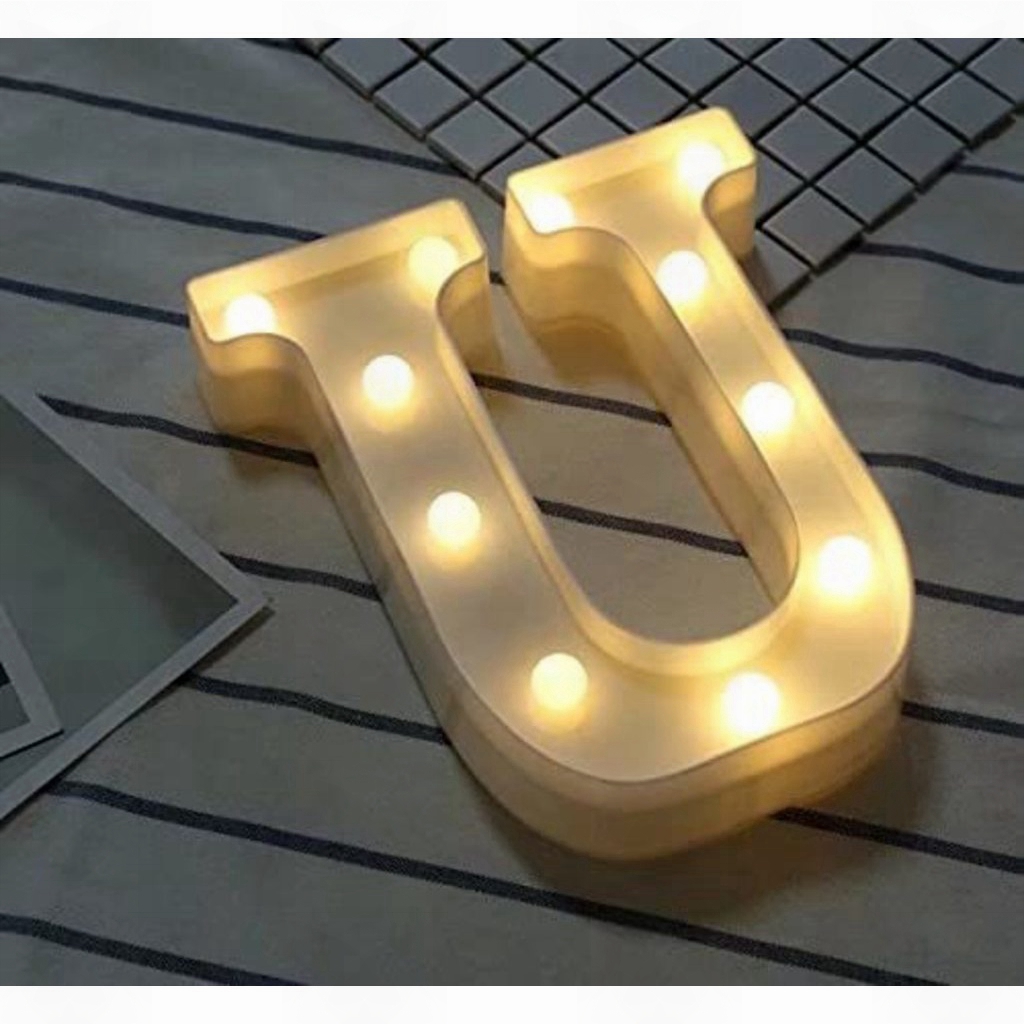 【Local shipment】26 Letters Led DIY Battery Operated Alphabet for Wedding Home Party Bar Decoration Birthday party Rave Christmas decorative lights