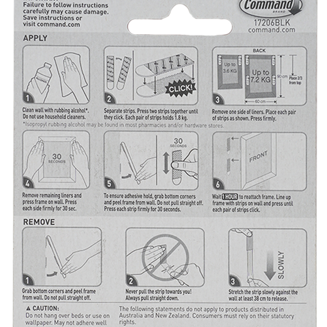 3M Large Picture Hanging Strips Black review and price