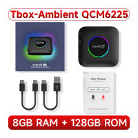 [GENUINE]CarlinKit CarPlay AI Box Android 13 QCM6225 Wireless CarPlay Adapter Android Auto Car TV Receiver Built-in GPS YouTube/Netflix/Disney+/Streaming Apps Tbox-Ambient 1-Year Warranty