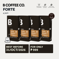 B Coffee Co. Nespresso Compatible Coffee Capsules 10 Pods x 4 Packs