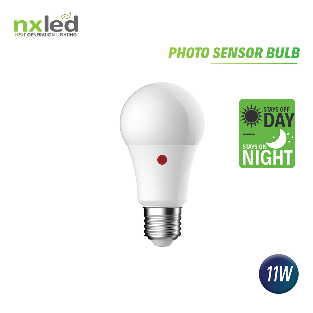 NXLED 11W Photo Sensor Bulb - Daylight (ANX-PS11DL)