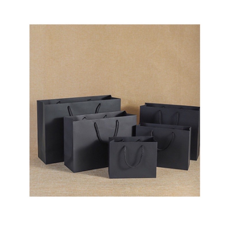 (HORIZONTAL/Pahiga ) Kraft Paper Bag Plain Rope Handle Hand bag Gift Bag Paperbag per pcs Party bag，New 2023 annual paper bag