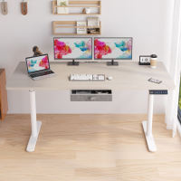Mxtark 55 inches  140cm Electric Standing Desk  dual Motors  Adjustable Height Automatic Smart Lifting Ergonomic Office/Study/Gaming Table Desk  With  Type-C quick-charge New Elegant Carbon Fiber Anti-Scratch E-Sports Gaming Desk
