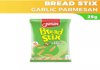 Nissin Bread Stix Garlic Parmesan 25g - Pack of 10