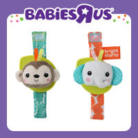 Bright Starts Rattle & Teethe Wrist Pals Toy - Monkey & Elephant
