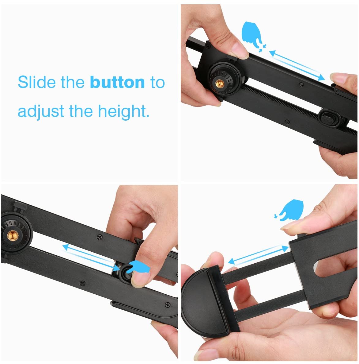 ULANZI iPad Tablet Tripod Mount Adapter Flexible Adjustable Clamp