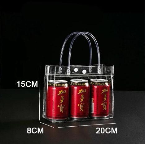 1pc | Clear Plastic Gift Bags with Handle / Reusable Transparent PVC Tote Bag for Shopping Gift Wrapping Party Favors