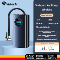 Car Tyre Inflator Rechargeable 1500mAh Electric Tire Pump with Digital Pressure Gauge Tire Inflator for Car Motorcycle Bike Ball
