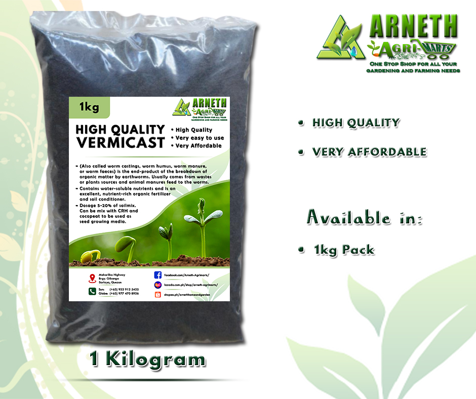 HIGH QUALITY VERMICAST / SOIL FOR PLANTS (1KG)