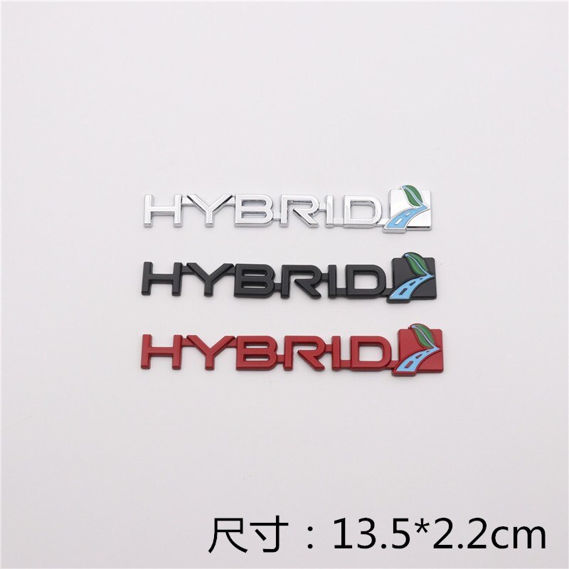 KLL 1X Car Sticker Hybrid Emblem Badge Decal for Toyota Auris Prius RAV4 YarisTouring Honda Civic City Ford Ecosport Kuga Fusion