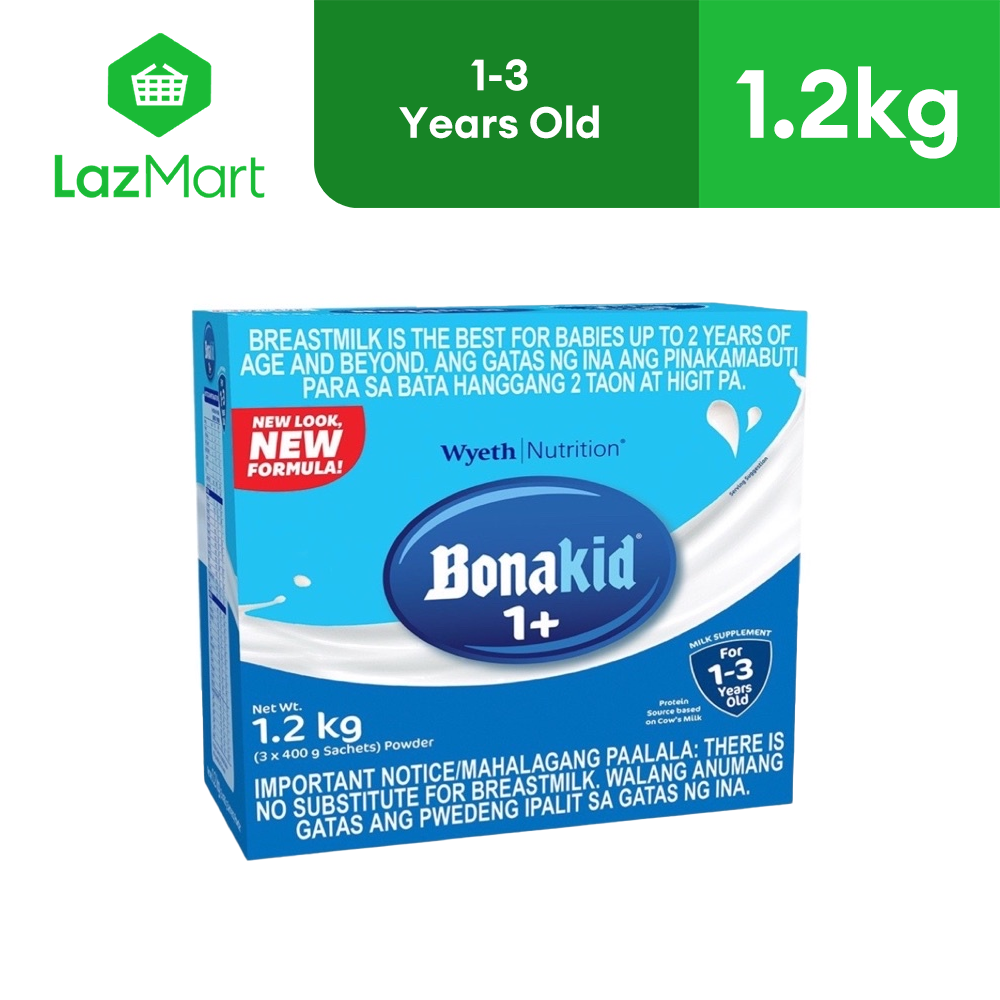 Bonakid (Stage 3) Powdered Milk Drink for 1-3 Years Old Bag in Box 1.2kg (400g x 3)