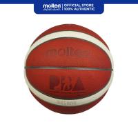 Molten B7G5000-PBA Basketball Size 7 with PBA Logo Premium Leather Cover and 2 Tone Design (Orange/Ivory)