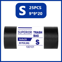 TIMSOT Trash Bags Garbage Recycling Bins  (Small/Medium/Large/XL/XXL)  Black Garbage Bag Large 100pcs