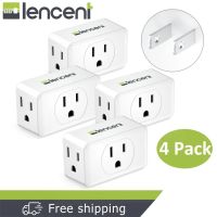 LENCENT 2 Pack Multi Plug 3 Prong to 2 Prong Adapter Extender with 3 Electrical Outlets Wall Plug Splitter Travel Power Adaptor for US to Japan Japanese Philippines-Type A Cruise Ship Approved