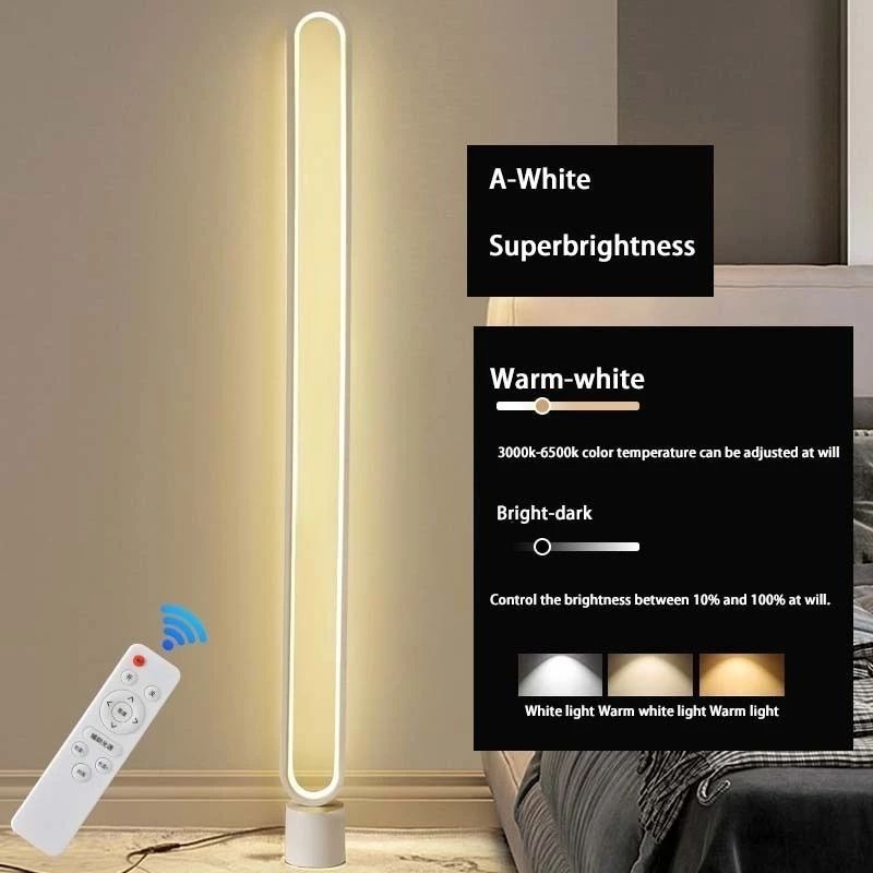 JUANS HOME Floor lamp simple creative bedside LED remote control atmosphere vertical table lamp