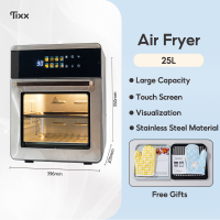 Tixx Air Fryer 25L Oil-Free Stainless Steel Touch Screen Kitchen Appliance with Visual Window For Home