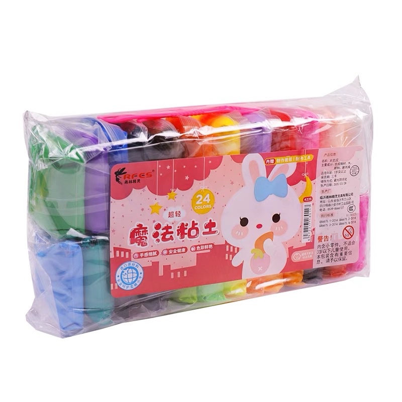 magic clay 24pcs/set Super lightweight Air dry modeling clay