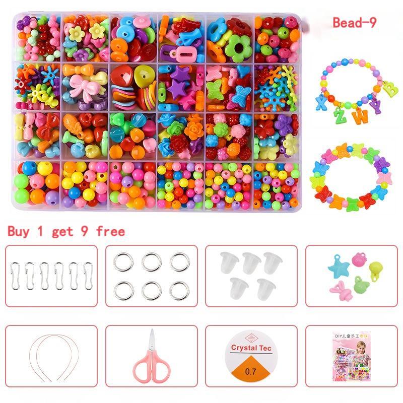 MOSTIN 24 grid beads for bracelet making beads accessories kit set for kids bracelet toys material for making bracelet