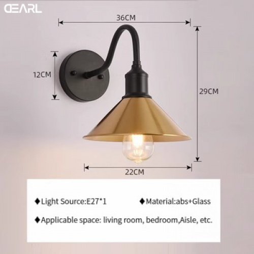 American Retro Loft Industrial Style Wall Lamp Villa Courtyard Outdoor Wall Light Decorative Lighting Fixture For Restaurants And Bars