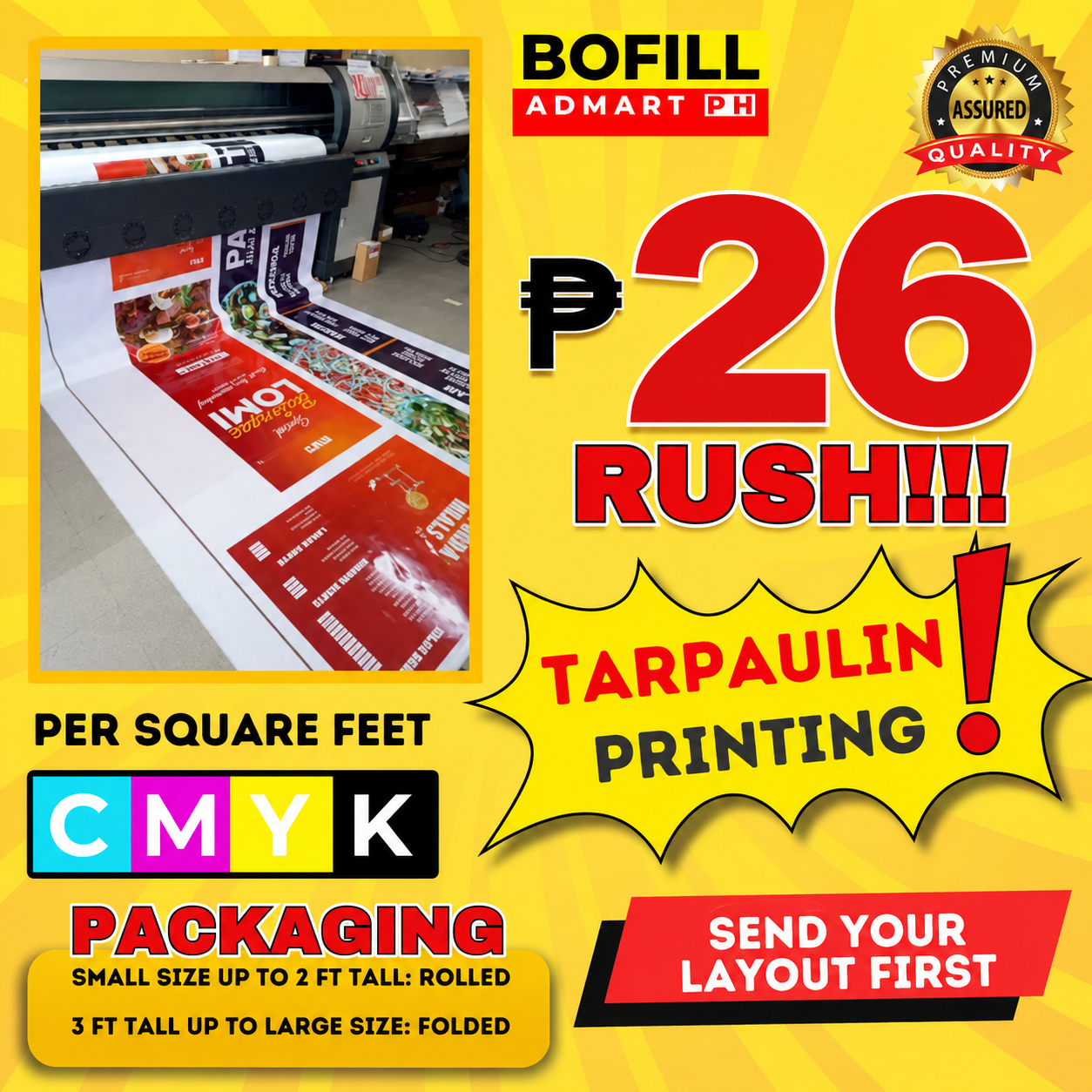 RUSH!! TARPAULIN PRINTING
