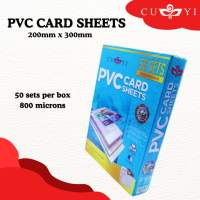 CUYI PVC Sheet // PET Sheet A4 Size For ID Printing  Calling Card Making (50 sets)
