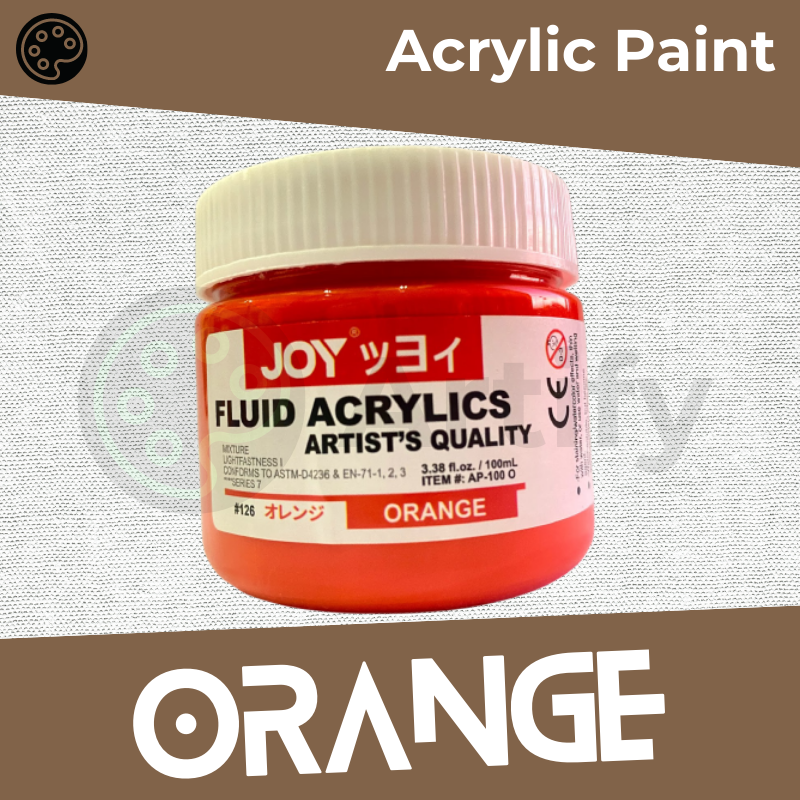 Joy Acrylic Paint 100ML Artists Quality with Gold and Silver