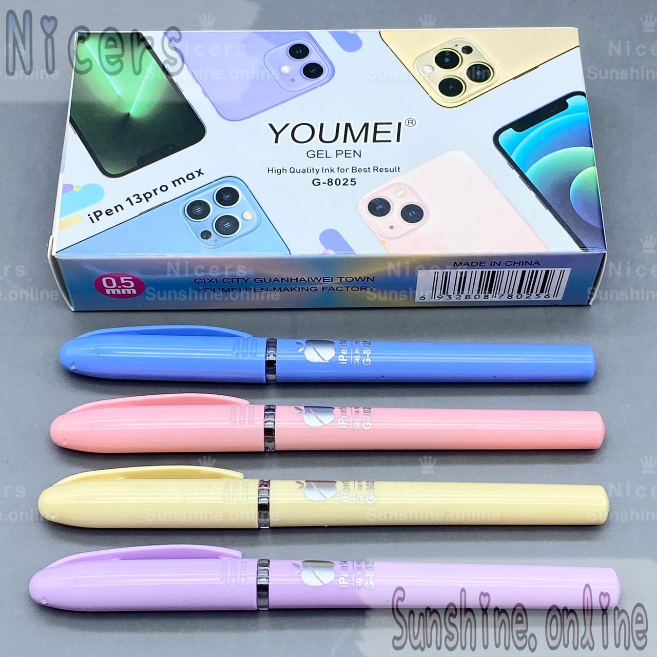 12pcs G-8025 IPen 13 Pro Max gel pen sign pen 0.5mm