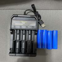 3.7v 18650 Battery charger Li-ion battery USB independent charging portable 4 slot universaL 14500 16340 18500 Battery charger