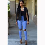 2017 New Women Shawl Blazers And Jackets Europe And America (Black/White) Ladies Blazer - Intl September 2018 - 2 2017 New Women Shawl Blazers And Jackets Europe and America (Black/White) Ladies Blazer - intl - 2