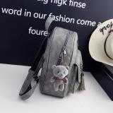 4 In 1 Korean Backpack With Bear Korean Vintage Bag Set Tassel Leather Backpack Sling Bag Pouch Card Holder Set School Bag Casual Backpack August 2018 - 5 4 in 1 Korean Backpack with Bear Korean Vintage Bag Set Tassel Leather Backpack Sling Bag Pouch Card Holder Set School Bag Casual Backpack - 5