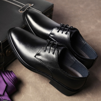 The British Black breathable spring shoes leather shoes LOFTEX black