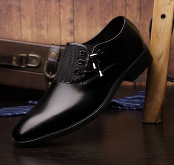 dress for women Plus velvet black men men's shoes men's leather shoes Not Plus velvet free lace black 3188