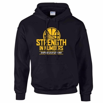 iGPrints Golden State Warriors Inspired NBA Strength in Numbers Hoodie Jacket Black
