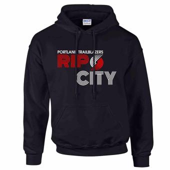 iGPrints Portland Trailblazers Inspired NBA RIP CITY Design Hoodie Jacket Black