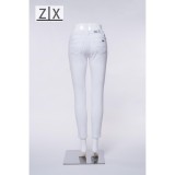 Korea Women's Classic Skinny Jeans White August 2018 - 3 Korea Women's Classic Skinny Jeans White - 3