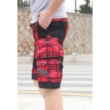 Men's Summer Bike Short With Stripe Design (RED) August 2018 - 2 Men's Summer Bike Short with Stripe Design (RED) - 2