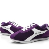 New Sports Shoes Female Students Shoes Running Shoes White Shoes Flat Shoes (purple) - Intl September 2018 - 3 New sports shoes female students shoes running shoes white shoes flat shoes (purple) - intl - 3