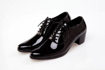 style studio photoshoot wedding dress leather shoes Black Black