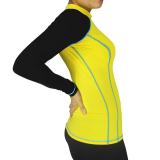 PROCARE MARINE #9351Y Ladies Rash Guard High Neck UV Protection UPF30+ For Swimming Diving Snorkeling (Yellow/Black) August 2018 - 2 PROCARE MARINE #9351Y Ladies Rash Guard High Neck UV Protection UPF30+ for Swimming Diving Snorkeling (Yellow/Black) - 2