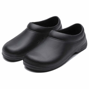 WAKO Non-slip Oil-resistant Lightweight Chef Shoes Black Black