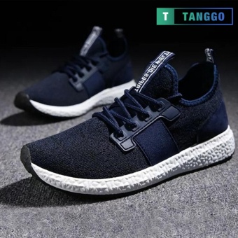 Tanggo 1979 Korean Fashion Sneakers Breathable Canvas Shoes for Men navy blue